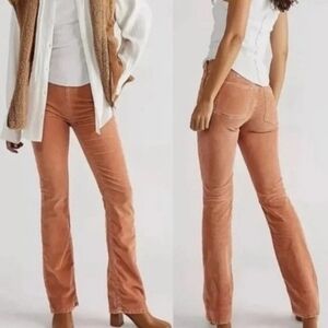 NWT We The Free Jenny High Rise Skinny Flared Corduroy Pants Size 27